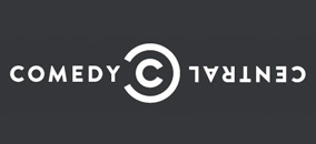 Logo Comedy Central Blanco sobre negro